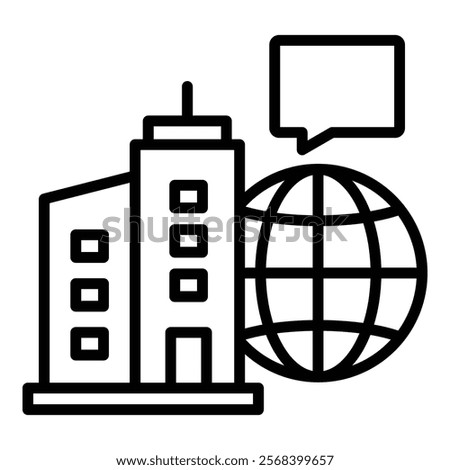 Corporate Communication Icon Element For Design