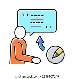 corporate communications copywriting color icon vector. corporate communications copywriting sign. isolated symbol illustration