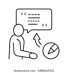 corporate communications copywriting line icon vector. corporate communications copywriting sign. isolated contour symbol black illustration