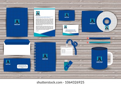 corporate company advertising set elements