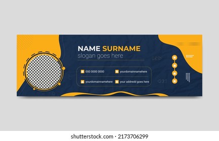 Corporate Company Identity professional email signature template design for all business.