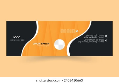 Corporate Company Identity professional email signature design template