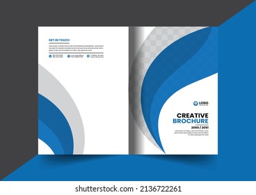 Corporate company profile brochure annual report booklet proposal cover page layout concept design