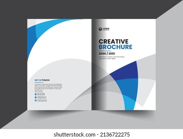 Corporate company profile brochure annual report booklet proposal cover page layout concept design