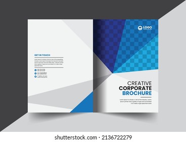 Corporate company profile brochure annual report booklet proposal cover page layout concept design