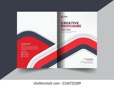 Corporate Company Profile Brochure Annual Report Booklet Proposal Cover Page Layout Concept Design
