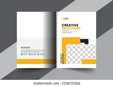 Corporate company profile brochure annual report booklet proposal cover page layout concept design
