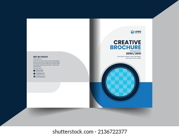 Corporate company profile brochure annual report booklet proposal cover page layout concept design