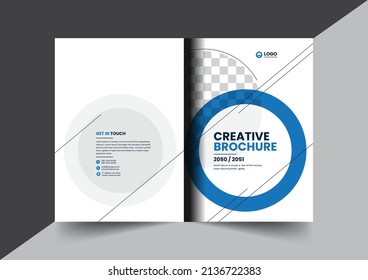 Corporate company profile brochure annual report booklet proposal cover page layout concept design