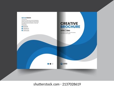 Corporate company profile brochure annual report booklet proposal cover page layout concept design