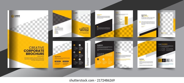 corporate company profile brochure annual report booklet business proposal layout concept design