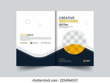 corporate company profile brochure annual report booklet proposal cover page layout concept design