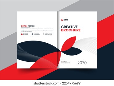 corporate company profile brochure annual report booklet proposal cover page layout concept design