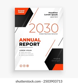 corporate company profile brochure a annual report booklet design vector