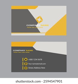 corporate company simple template Business card stationery information presentation template
