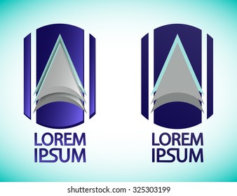 Corporate company vector logotype.