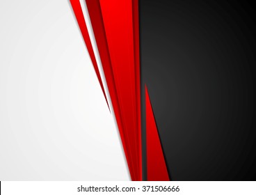 Corporate concept red black grey contrast background. Vector graphic design