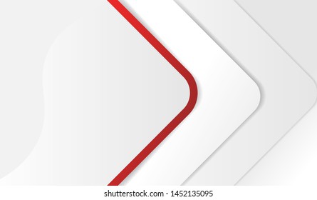 Corporate concept red white contrast background. Vector graphic design. Red and black contrast abstract technology background. Vector corporate design.