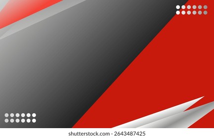 Corporate concept template red gray black and white contrast background. You can use for advertisement, poster, template, business presentation. Vector illustration. eps 10