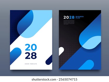 Corporate Cover Design A4 Template. Business Template, Brochure, Annual Report, Magazine, Poster, Presentation, Portfolio, Flyer, Proposal, Banner, Website, Vector Illustration, Blue and Black.