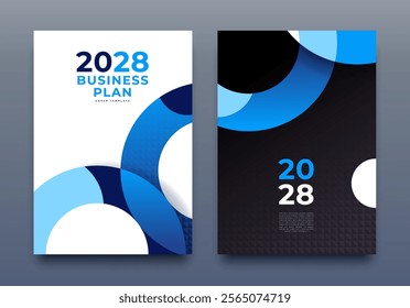 Corporate Cover Design A4 Template. Business Template, Brochure, Annual Report, Magazine, Poster, Presentation, Portfolio, Flyer, Proposal, Banner, Website, Vector Illustration, Blue and Black.