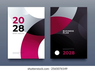 Corporate Cover Design A4 Template. Business Template, Brochure, Annual Report, Magazine, Poster, Presentation, Portfolio, Flyer, Proposal, Banner, Website, Vector Illustration, Red and Black.