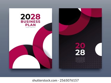 Corporate Cover Design A4 Template. Business Template, Brochure, Annual Report, Magazine, Poster, Presentation, Portfolio, Flyer, Proposal, Banner, Website, Vector Illustration, Red and Black.