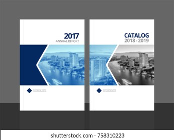 Corporate cover design for annual report and business catalog, magazine, flyer or booklet. Brochure template layout. A4 cover vector EPS-10 sample image with Gradient Mesh.