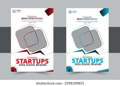 Corporate Cover Design; Book Cover Design, Cover Page Template, Brochure, Flyer and Annual Report for Business and Growth