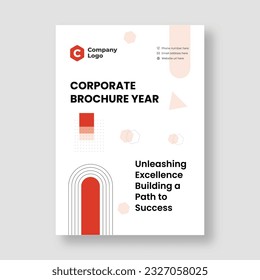 Plantilla de diseño de portada corporativa en A4. Puede adaptarse a Brochure, Annual Report, Magazine, Poster, Business Presentation, Portfolio, Flyer, Banner, Website.