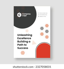 Plantilla de diseño de portada corporativa en A4. Puede adaptarse a Brochure, Annual Report, Magazine, Poster, Business Presentation, Portfolio, Flyer, Banner, Website.