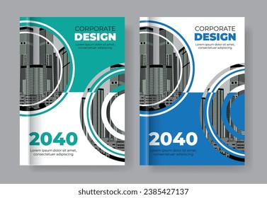 Corporate Cover Design Template in A4, business annual report, cover Poster, Corporate Presentation, Portfolio, Flyer, Banner, magazine cover
