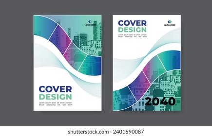 Corporate cover design template, annual report, business cover design in a4 size, corporate brochure, booklet, flyer, magazine 