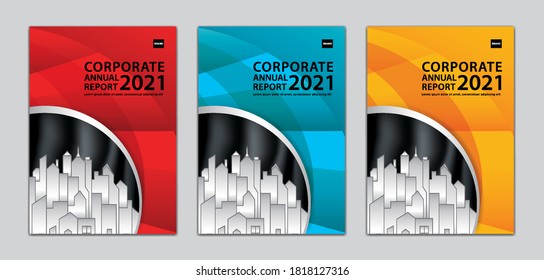 Plantilla de diseño de portada corporativa Puede adaptarse al informe anual, presentación, cartera de proyectos, volante de folletos comerciales, portada de libros, afiche, banner, sitio web. fondo abstracto. tamaño a4