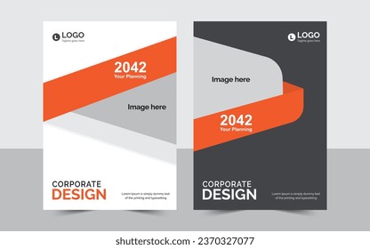 Plantilla de diseño de portada corporativa. Se Puede Adaptar. Folleto, Volante, Informe Anual, Libro, Totalmente Editable.