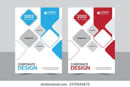 Corporate Cover Design Template. Can Be Adapt. Brochure, Flyer, Annual Report, Book, Fully Editable.
