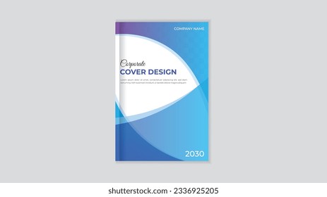 Corporate cover design vector template.