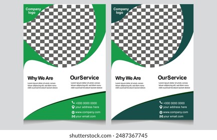 Corporate cover Flyer design template 