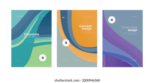 Corporate cover page design template. Abstract A4 vertical geometric illustration front page mock up can be use for 
brochure, business Presentation, annual report, magazine, flyer, Poster, Portfolio.