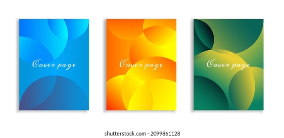 Corporate cover page design template. Abstract colorful vector illustration front page design can be use for brochure, business Presentation, flyer, Portfolio,
