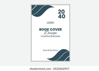 corporate creative book cover design unique template.