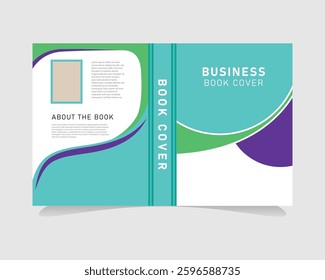 Corporate creative book cover template concept
