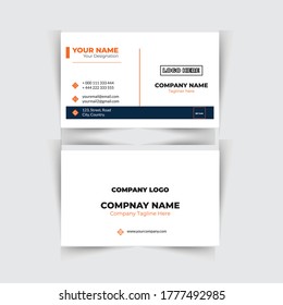 corporate  creative business card with editable high quality vector file   