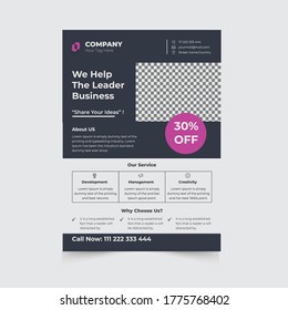 Corporate Creative Business Flyer mit bearbeitbarer, hochwertiger Vektordatei  