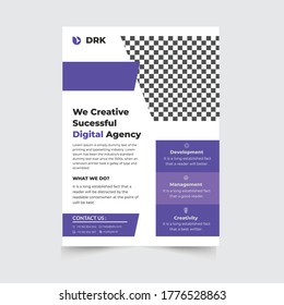 corporate  creative business flyer with editable high quality vector file