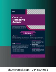 Corporate creative business flyer template design set,a4 flyer template, marketing, business proposal, promotion, advertise, publication, cover page, perfect for creative professional business.