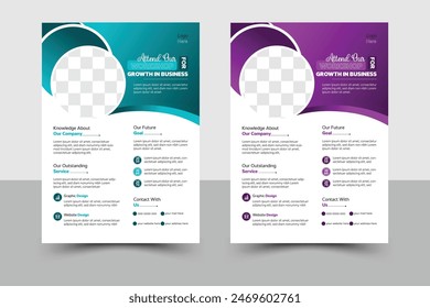 Corporate Creative Business Flyer Template, Abstract Business flyer, Vector Template Design, Flyer Template, Business Layout, Company flyer, Graphic Design