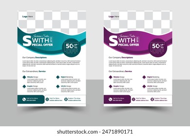 
Corporate Creative Business Flyer Template, Abstract Business Flyer, Vector Template Design, Flyer Template, Business Flyer Layout, Graphic Design, Perfect For Creative Professional Business.