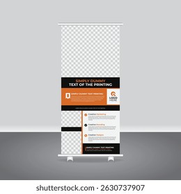 Corporate und kreative Business Pull Up Banner Template Design, Agentur Roll Up Banner Template für Veranstaltungen, Marketing und Promotion
