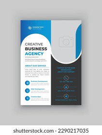 Corporate creative colorful business flyer template design, abstract business flyer, vector template design or lawn care, corporate, agency, IT Business, Brochure design, promotion, advertise,